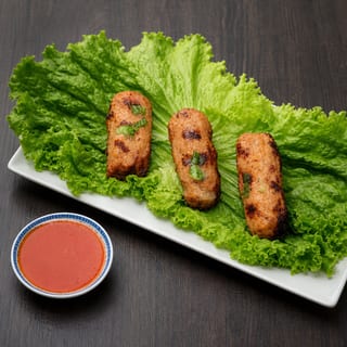 Ws4. Rice Paper Wrapped With Shrimp Paster On